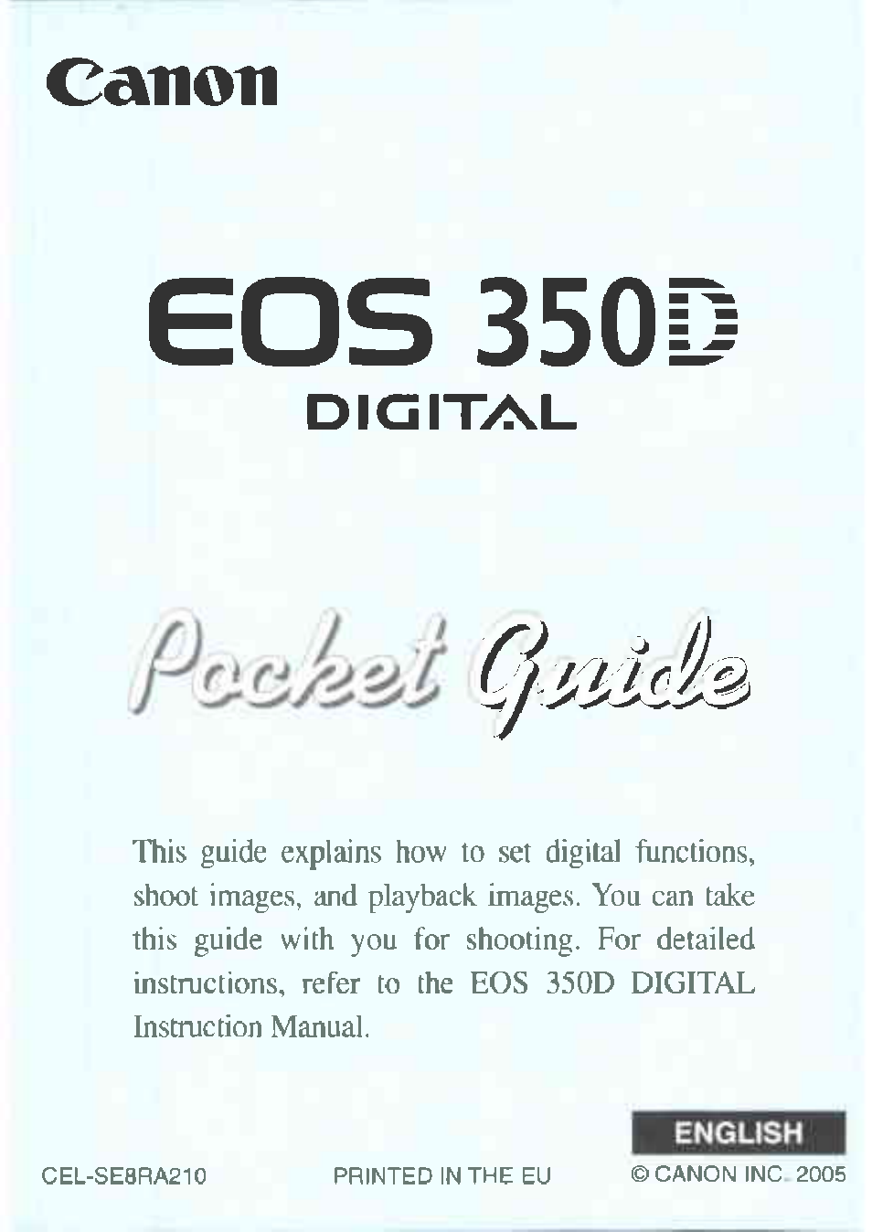 canon eos 350d manual